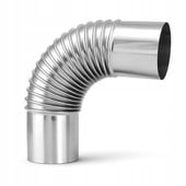 KOLANO KOLANKO DYMNE FI 120 NIERDZEWNE 90 STOPNI PIEC KOZA