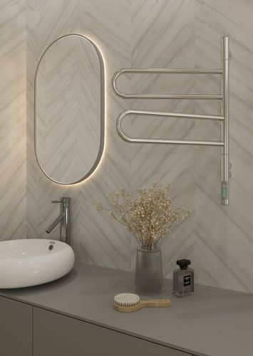 ELNA Grzejnik łazienkowy elektryczny Fluger 2 Chrome ruchome elementy na Arena.pl