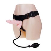 Nadmuchiwany Powięszany Strap-On Penis Dildo 16Cm