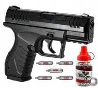 UMAREX XBG 4,5mm WIATRÓWKA PISTOLET + Śrut 1500 BB + 5 szt Kapsuł CO2
