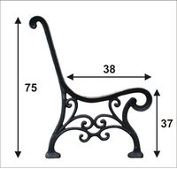 NOGA DO ŁAWKI 'PARKOWA' NR11 - NOGA PAR