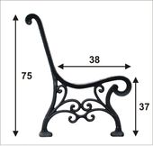 NOGA DO ŁAWKI 'PARKOWA' NR11 - NOGA PAR
