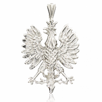 SREBRNY WISIOREK ORZEŁ W KORONIE Z HERBU POLSKI SREBRO PRÓBY 925