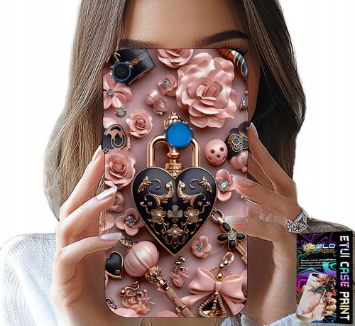 ETUI DO HUAWEI Y6S - KOBIECE WZORY KŁÓDKA SERCE CASE + SZKŁO na Arena.pl