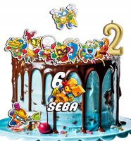 OPŁATEK ZESTAW NA URODZINY SUPER ZINGS BAJKA + IMIĘ