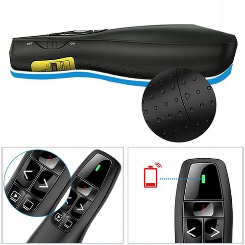 WSKAŹNIK PREZENTER LASEROWY PILOT BEZPRZEWODOWY DO PREZENTACJI LASER USB na Arena.pl