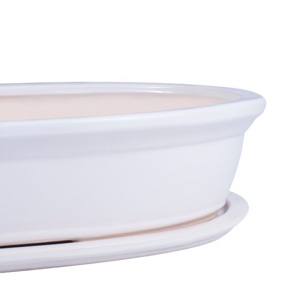 Doniczka ceramiczna bonsai Biały 50 cm zdjęcie 3