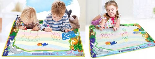 DUŻA MATA WODNA DO MALOWANIA WODĄ PIECZĄTKI 120x90 na Arena.pl