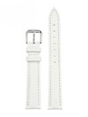 Pasek skórzany do zegarka W95 - biały - 10mm