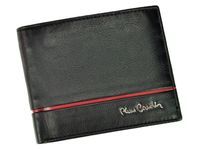 Portfel męski skórzany PIERRE CARDIN SAHARA TILAK15 325 Czarny / Czerwony