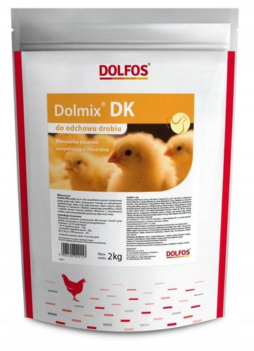 Dolmix DK odchów drobiu niosek kaczek Dolfos 2kg na Arena.pl