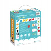 Gra dla 5 LATKA Edukacyjna Domino Kolory ZABAWA