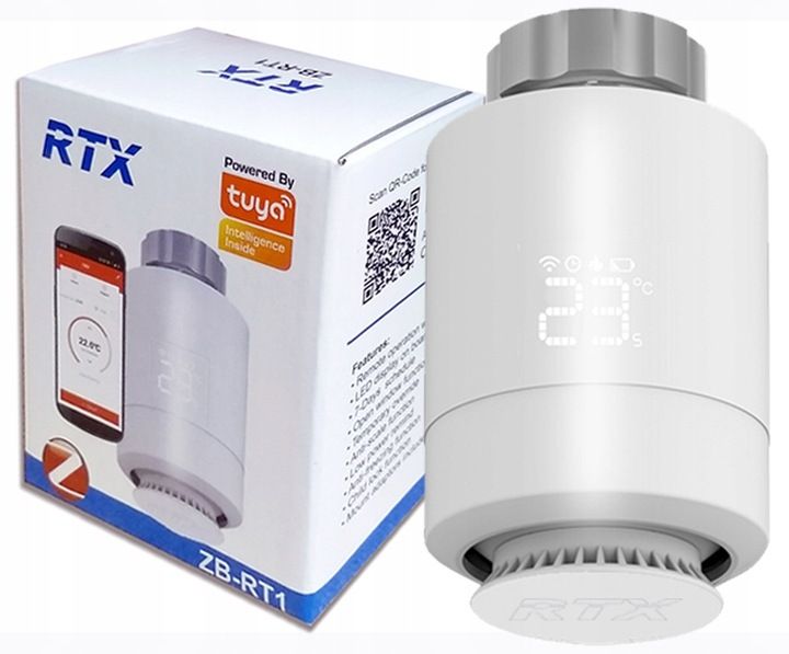 Głowica Termostatyczna RTX Termostat Inteligentny ZigBee TUYA Smart zdjęcie 1