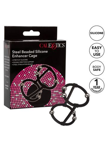 Beaded Silicone Enhancer Cage Black na Arena.pl