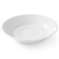 spodek do filiżanki do kawy i herbaty optima biała porcelana śr