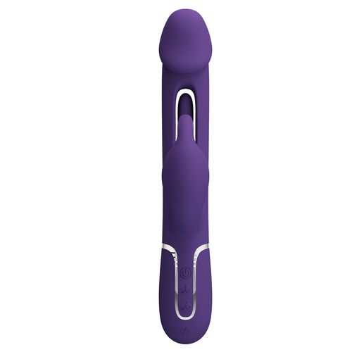 Ciemny Fiolet - Wibrator Z Języczkiem Pretty Love - Kampas Dark Purple na Arena.pl