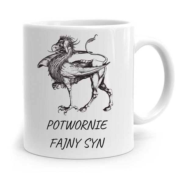 Kubek Prezent Dla Syna Dziecka Potwornie Fajny Syn Z Nadrukiem Ze Zdjęciem zdjęcie 1