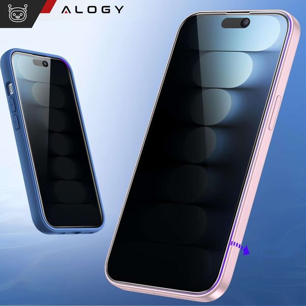 Szkło hartowane Prywatności 9H do iPhone 15 Plus/Pro Max zdjęcie 3