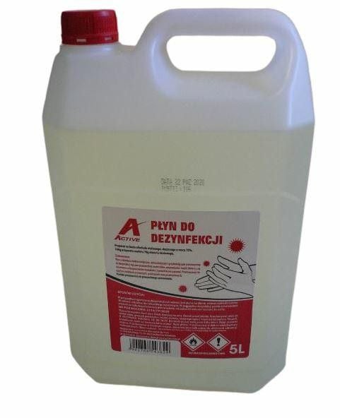 PŁYN DEZYNFEKCYJNY ACTIVE - 5L. 70% zdjęcie 1