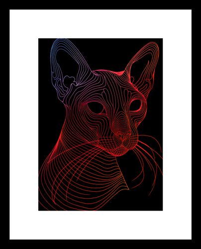 Plakat 13x18cm Cyfrowa Kocica na Arena.pl