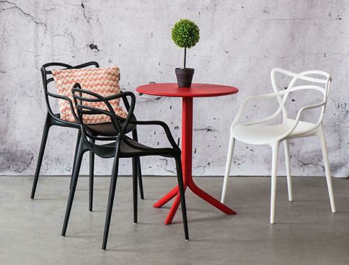 Krzesło Lexi białe insp. Master chair na Arena.pl