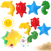 Zestaw Foremek Morskie Zwierzątka Foremki Dla Dzieci Piasek 4 Szt Technok