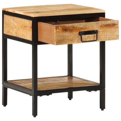 Szafka Nocna Brązowy 40 x 35 x 50 cm Lite drewno mango na Arena.pl