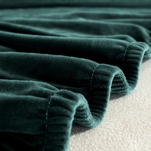 Pokrowiec Na Narożnik W Kształcie Litery ""L"" Zieleń Butelkowa Welur na Arena.pl