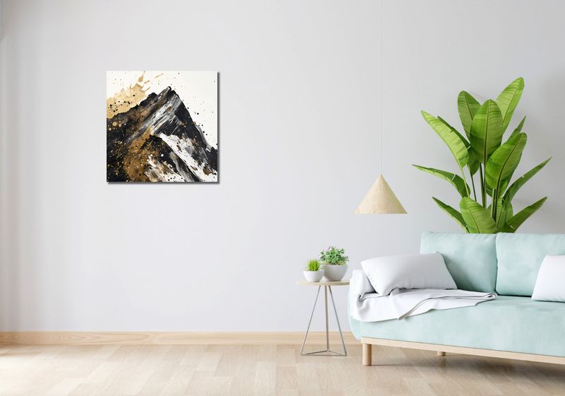 Obraz 60x60cm Złote Szczyty zdjęcie 2
