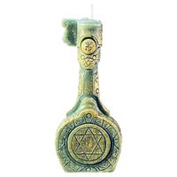 ZIELONA ŚWIECA RYTUALNA MAGICZNY KLUCZ Z WOSKU PSZCZELEGO 1 SZT