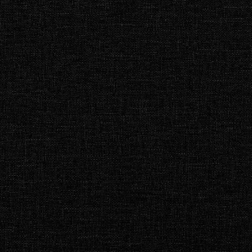 Łóżko kontynentalne z materacem, czarne, tkanina, 200x200 cm na Arena.pl