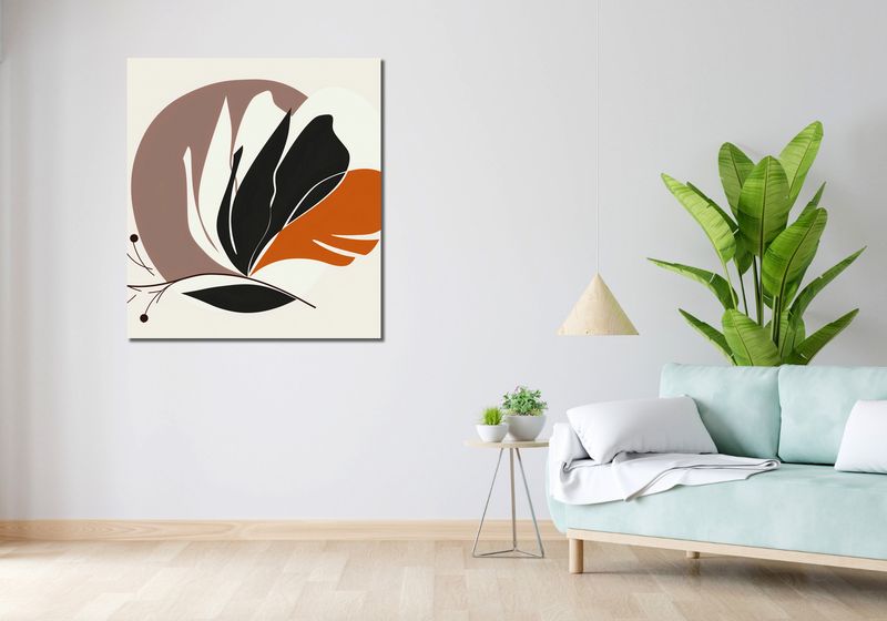 Obraz 90x100cm Elegancja Roślinna zdjęcie 2