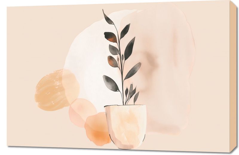 Obraz 90x60cm Doniczkowy Kolor zdjęcie 1