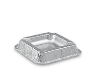 popielniczka aluminiowa 100szt. kwadrat | 39-12