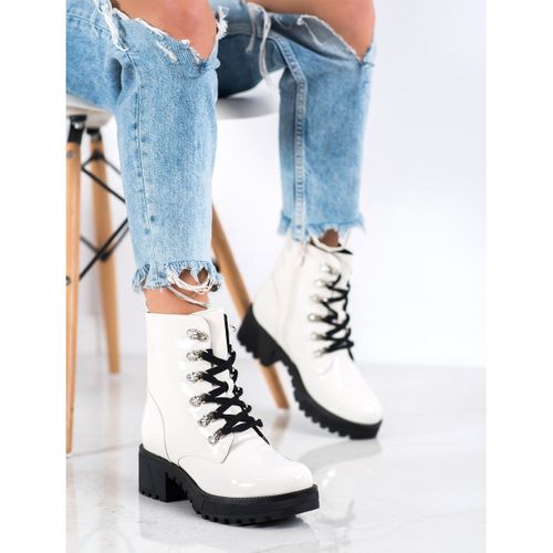 Białe Lakierowane Botki r.41 na Arena.pl