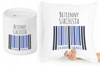 Dla Szachisty Zestaw Poduszka + Skarbonka Prezent Z Nadrukiem Ze Zdjęciem