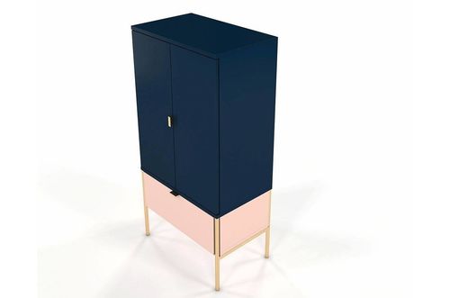 Komoda wysoka Polka Navy Blue / Pink na Arena.pl