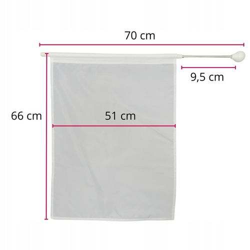 Flaga mażoretkowa BELTI FMT3 Z3 biała 70 cm (51 x 66) na Arena.pl