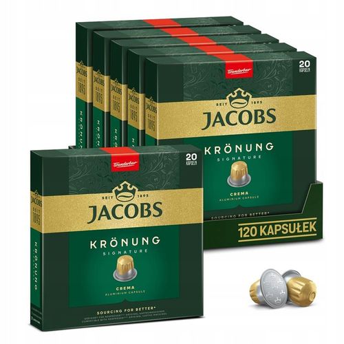 Kapsułki Jacobs do Nespresso(r)* Kronung Crema Signature, 100+20 GRATIS! na Arena.pl