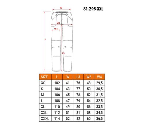 spodnie robocze mix&match stretch brązowe rozmiar xl - t n81-2983xl na Arena.pl