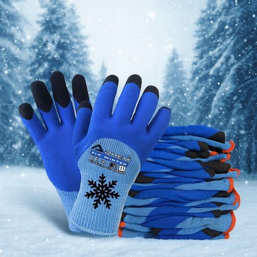12 PAR Rękawice Robocze Ochronne BHP Ocieplane Zimowe Grube Arhem Winter 10 na Arena.pl
