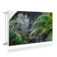 Mata MAGNETYCZNA Na Grzejnik Tropikalne Liście Beton Dekoracja 80cm x 60cm