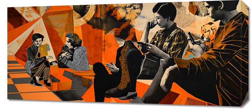 Obraz 90x40cm Przestrzeń Do Dialogu zdjęcie 1