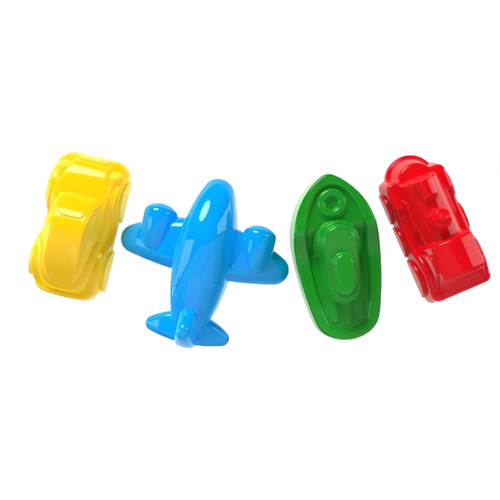 Foremki Do Piasku Dla Dzieci Zestaw Pojazdy Do Zabawy 4 Foremki 1486 na Arena.pl