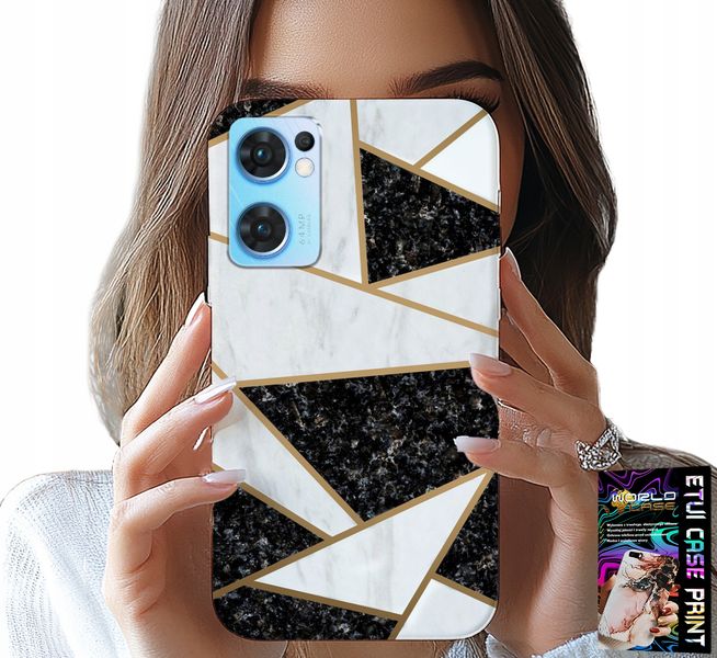 ETUI DO OPPO RENO7 5G - ELEGANCKIE MODNE WZORY CASE + SZKŁO zdjęcie 1