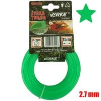 ŻYŁKA TNĄCA DO KOS I PODKASZAREK 2,7 MM 15 MB VERKE V90133 GWIAZDKA