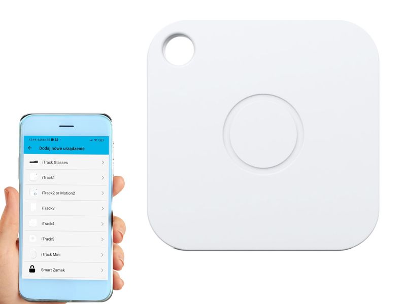 iTrack4 lokalizator kluczy Bluetooth GPS Biały zdjęcie 1