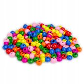Drewniane koraliki KULA 5mm 220szt. pastelowy mix