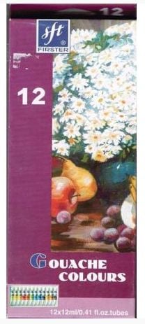 FARBY GWASZE 12KOL/12ML TUBA 8882 na Arena.pl