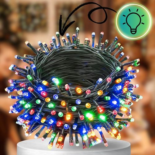 LAMPKI CHOINKOWE 1000 LED ZEWNĘTRZNE WEWNĘTRZNE MULTIKOLOR ŚWIĄTECZNE 70m na Arena.pl